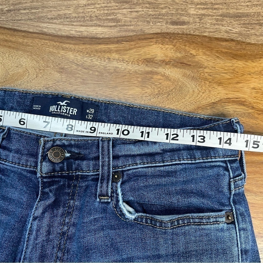 Hollister Slim Straight‎ Jeans Epic Flex 29x30 Blue Medium Wash 331D2254 - Picture 12 of 14